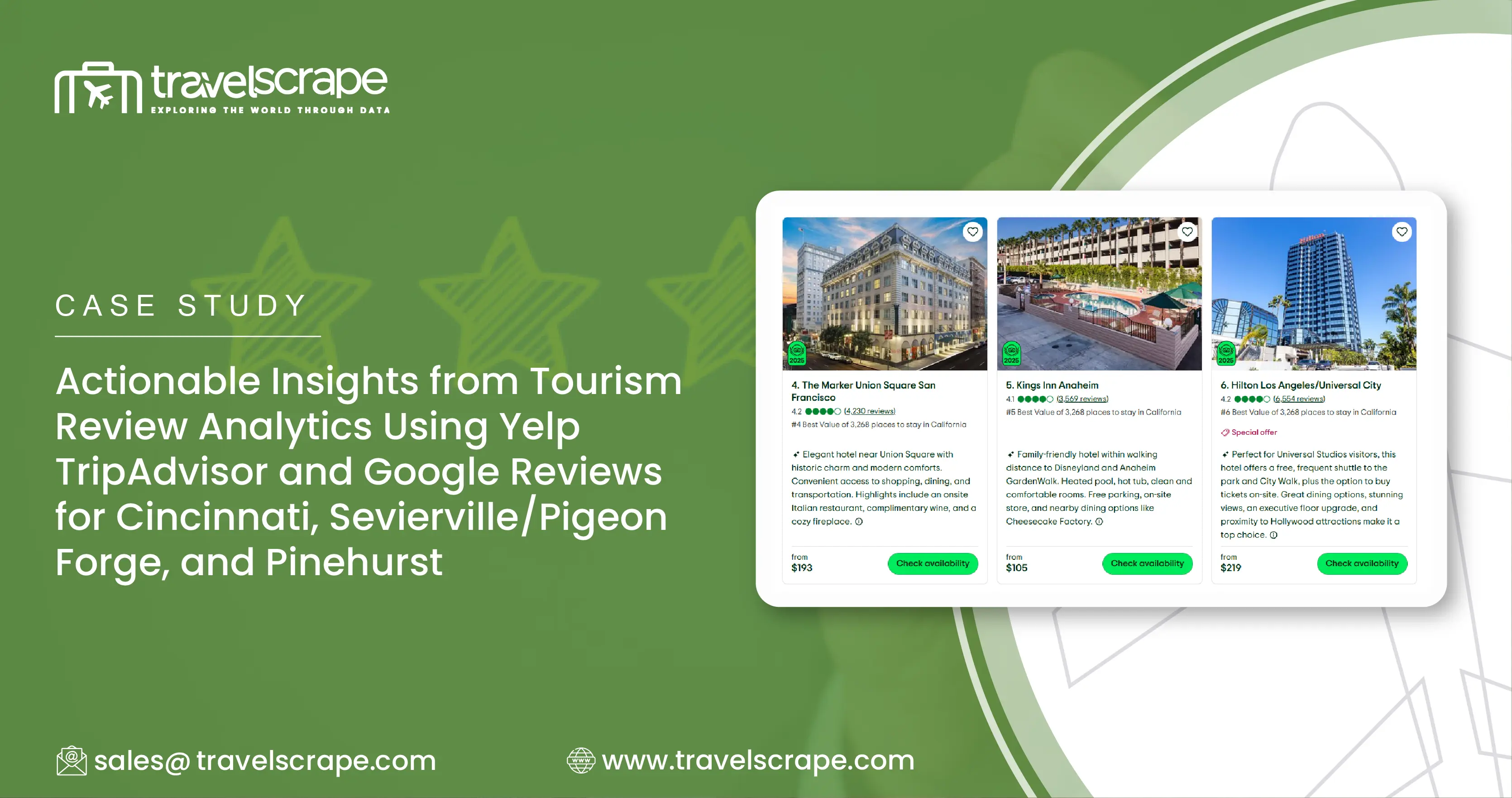 Tourism Review Analytics Using Yelp TripAdvisor and Google Reviews
